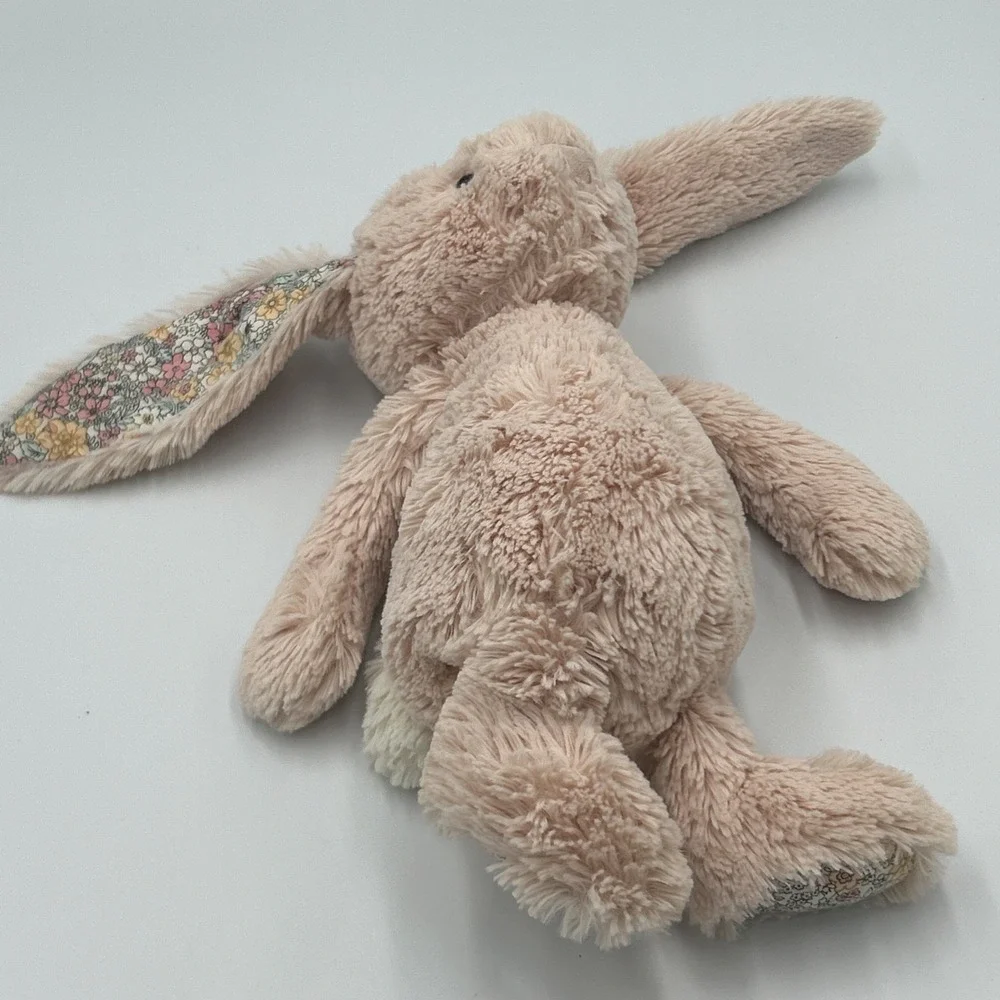 JellyCat Medium Tessa Blossom Bunny London‎ Light Pink Plush RARE RETIRED VHTF